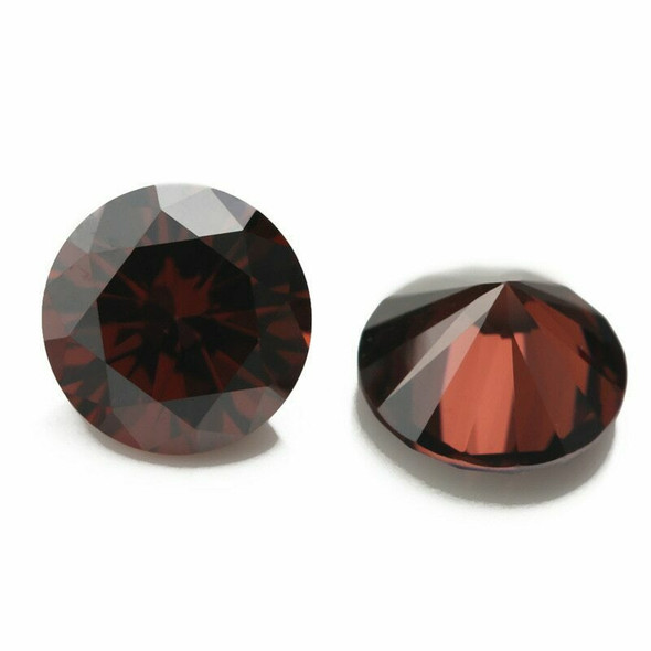 5A Coffee CZ | Round Faceted | H1903A